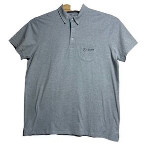 Mercedes AMG Petronas Motorsport Polo Shirt Mens XXL Gray F1 Racing Team Top